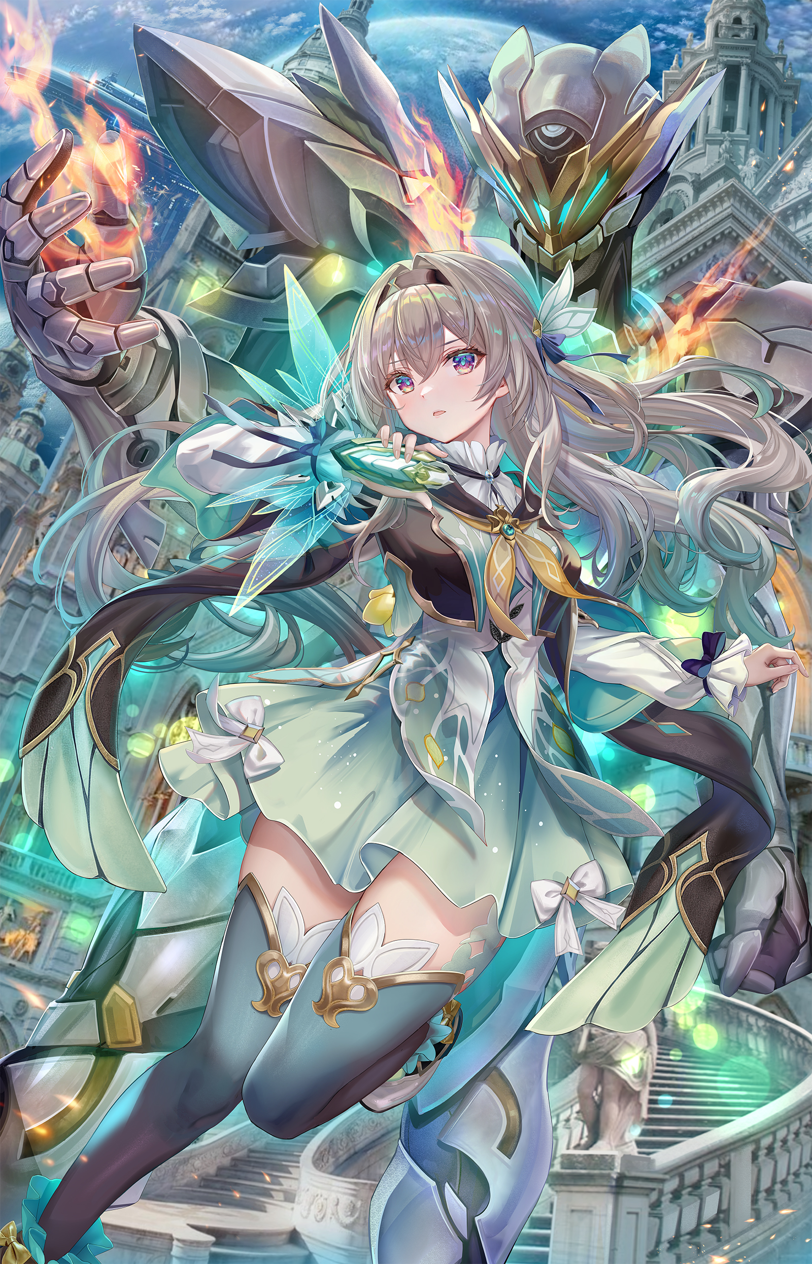 崩壊スターレイル ホタル 手描き 色紙 イラスト - イラスト