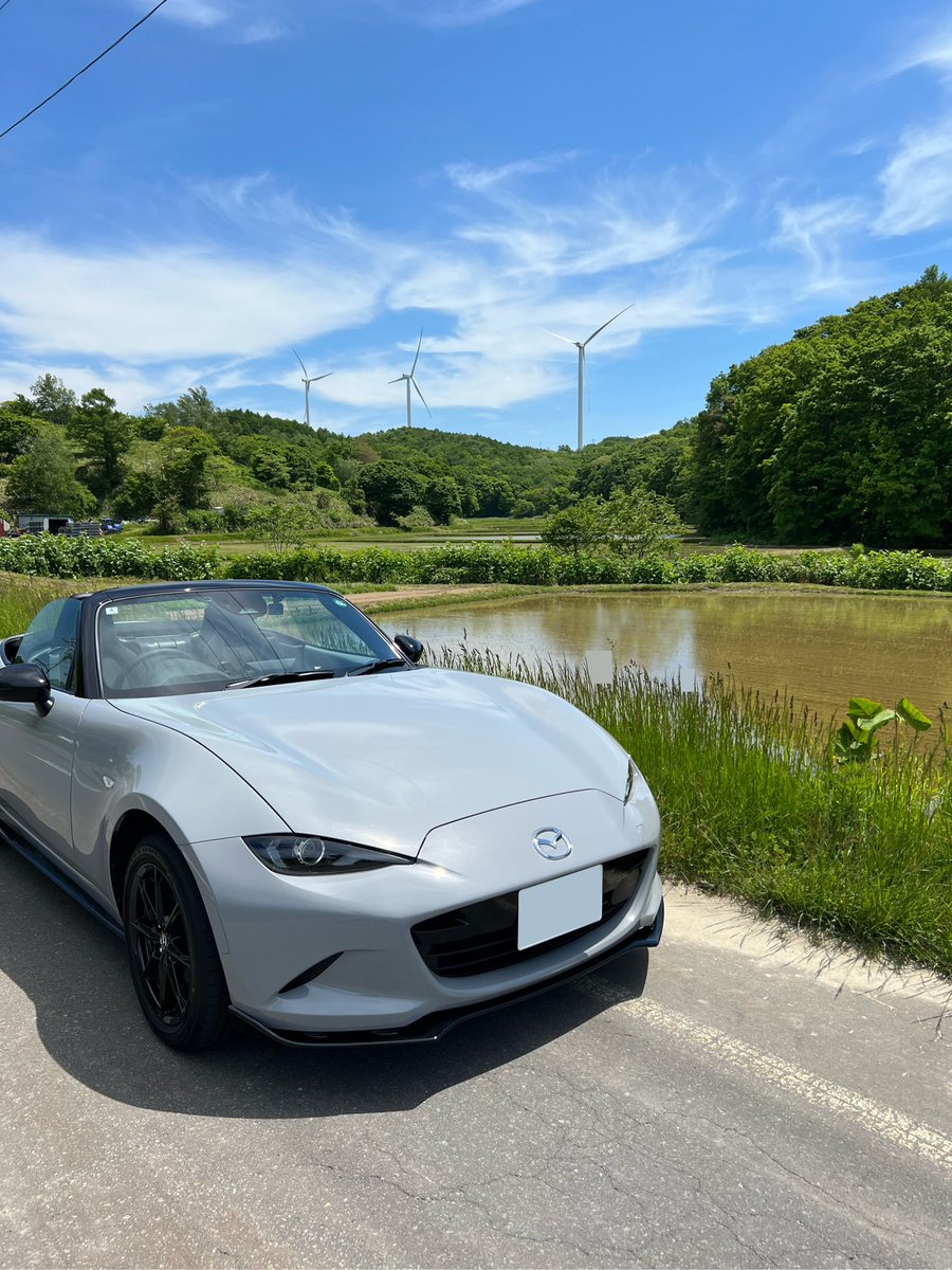 ICRUsapporo328's tweet image. 水田とロードスター🌾
#ndロードスター
#mazdaroadster
#エアログレー
#nd2
#オープンカー