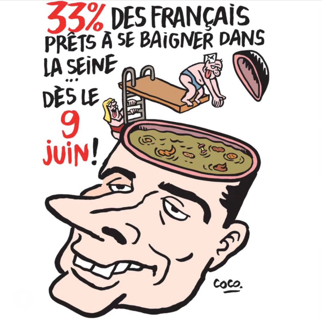 cocoboer's tweet photo. Publié dans @Charlie_Hebdo_ cette semaine #elections2024 #ElectionsEuropéennes https://t.co/UAYYbH2kLp