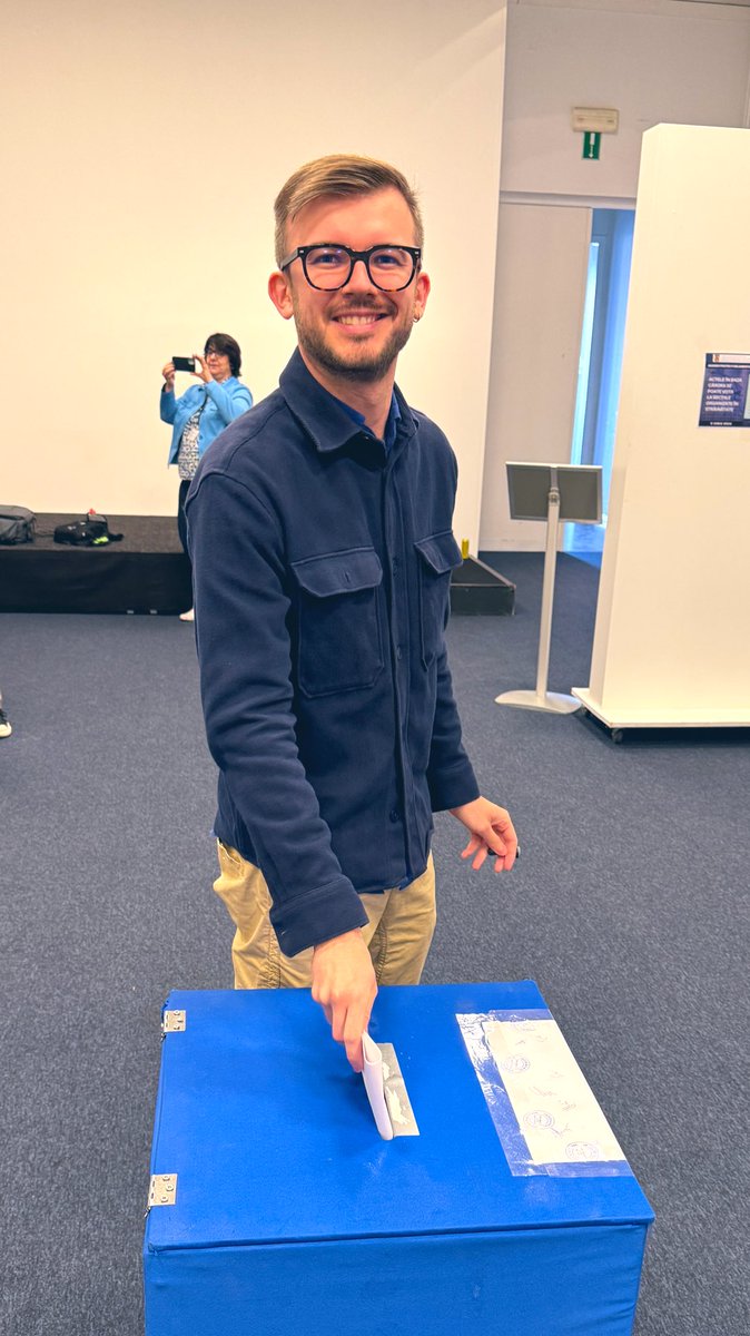 Voted for a safe, free and prosperous Europe 🇪🇺 Go out and vote now for the Europe you want to live in! 🗳️