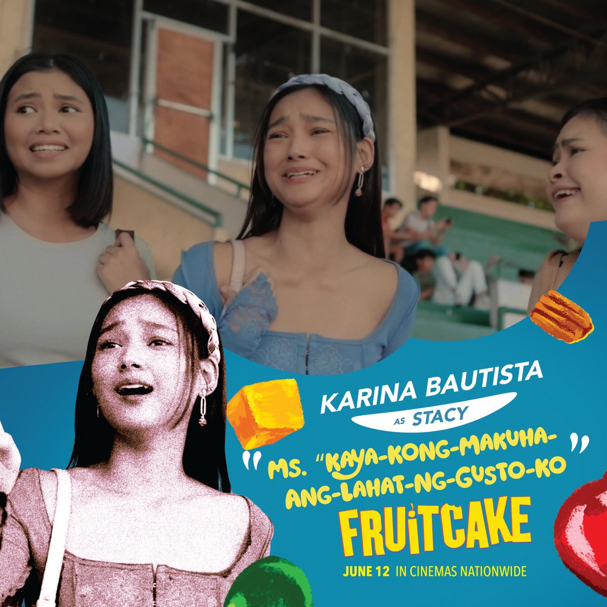CSstudiosph's tweet photo. [BARKADA NO. 2]
Mukha lang silang hindi magtropa, pero pramis! Swak na swak ang mga energy nila!

🚈 FRUITCAKE, IN CINEMAS JUNE 12 | R-16 🍒🍰

#FruitcakeMovie #TakeABite
@cornerstone_ofc | #CreateCinema | @starmagicphils https://t.co/q6UgdDCOq2