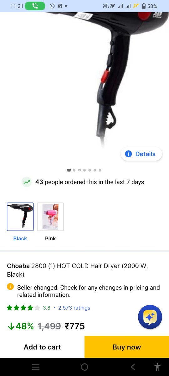 imcoolsaddam1's tweet photo. @Flipkart i ordered something from flipkart and flipkart cancelled my order without informing me the reason and when i checked it says item out of stock but at the same time item was in stock...price was increased so flipkart cancelled my order..worst experience from flipkart https://t.co/2m4ZrwUaPF