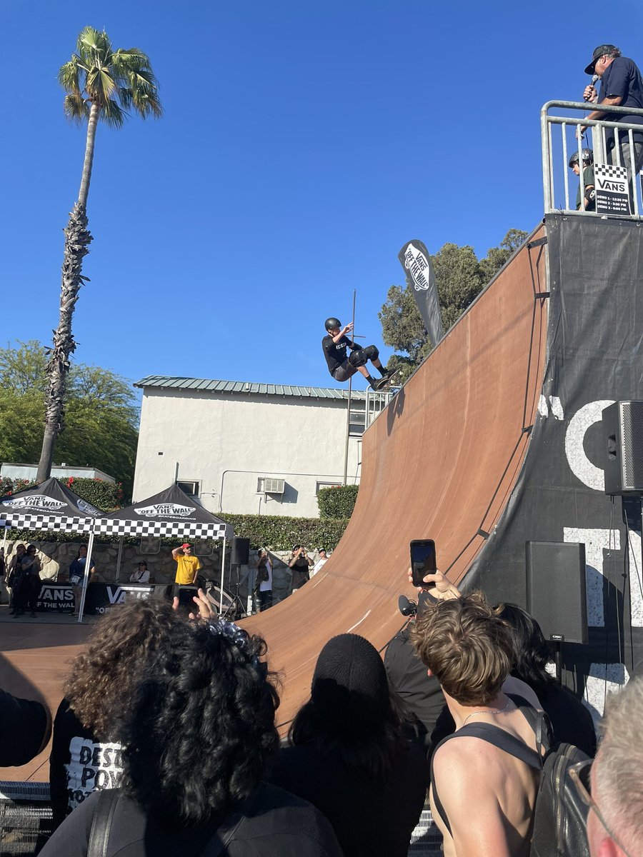 So many highlights today at No Values fest. Biggest surprise might have been this one skater who looked JUST like <a href="/tonyhawk/">Tony Hawk</a>. Even kind of bit on his style. Wonder what he was up to today  😉