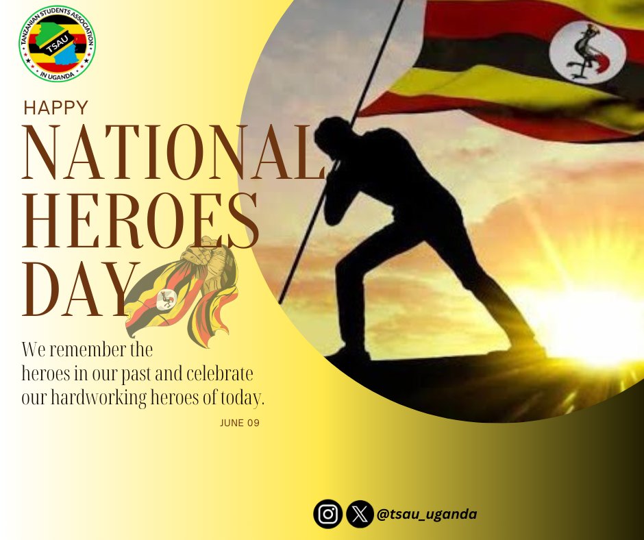 tsau_uganda's tweet photo. As for today, we remember the heroes in our past and celebrate our today's hardworking heroes 🇺🇬
#june09
#heroesdayUganda https://t.co/RSVlZxYqy4