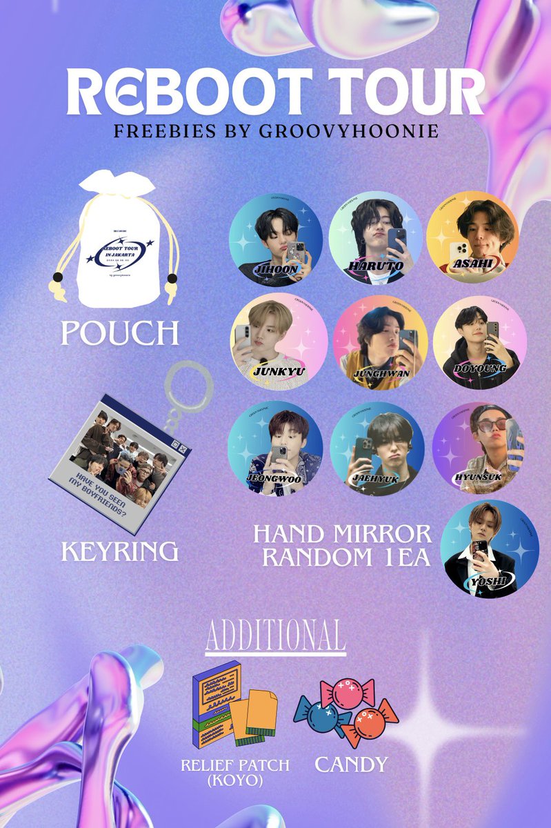 groovyhoonie's tweet photo. ✨Reboot Tour in Jakarta Freebies✨

🗓️29 - 30 Juni 2024
📌Indonesia Arena
⏰TBA 

Rules:
1. Like and RT this tweet
2. Find me and say hello
3. Kindly tag me if you get this

‼️limited quantity for both days‼️ https://t.co/eUr8dD0m5Q