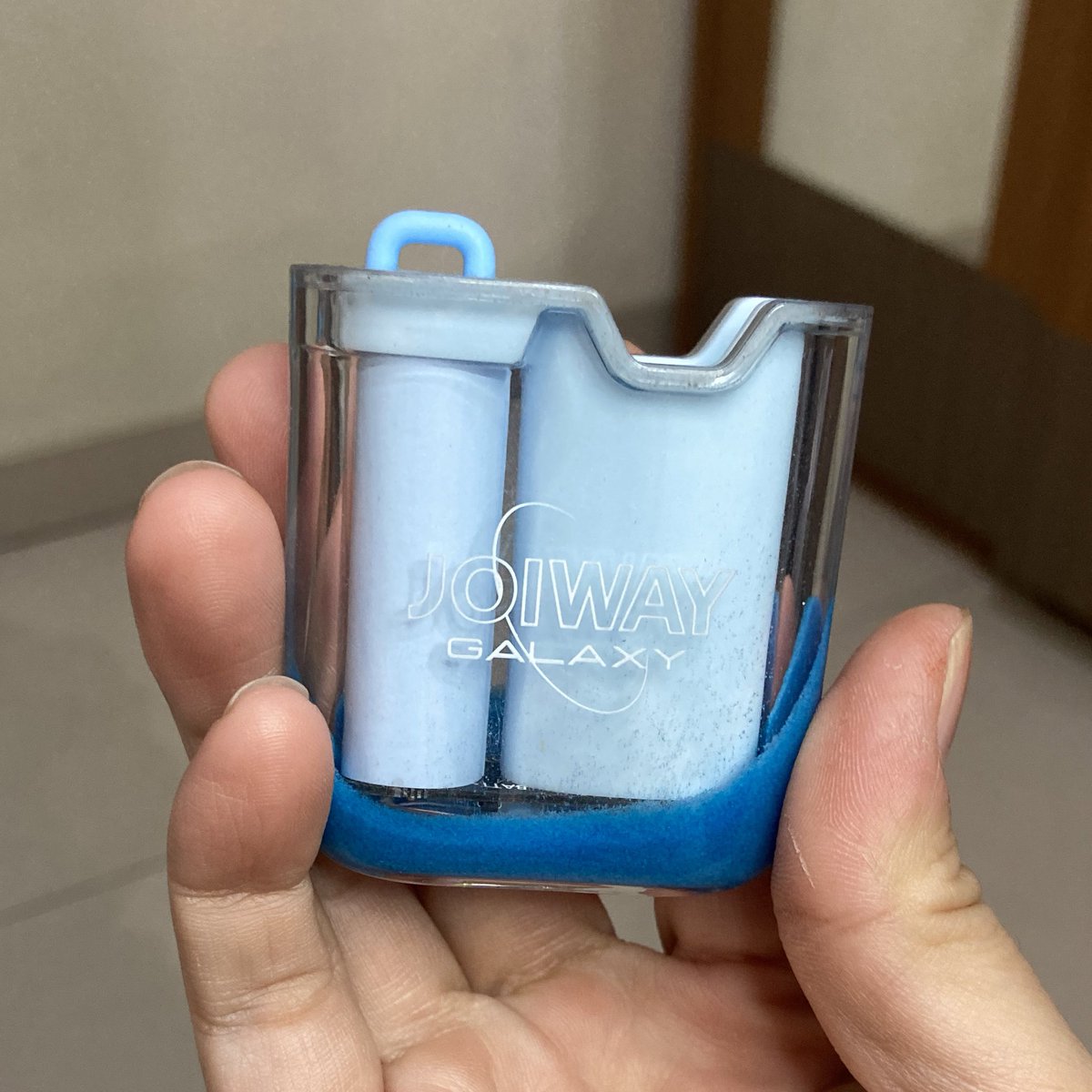 shanjuni's tweet photo. wts pod Joiway Galaxy Glow in Dark warna biru/blue 200k nego
incl: box, struk (Nov 2023), lanyard kecil, lanyard besar, liquid foom choco ice cream 50%, foom fresh cola 15%
pemakaian asli cuma 1 bulan, baru niat jual sekarang
dom jakpus, bisa cod jkt
#zonauang #wts #wtb wts wtb https://t.co/xnEPvNusHr