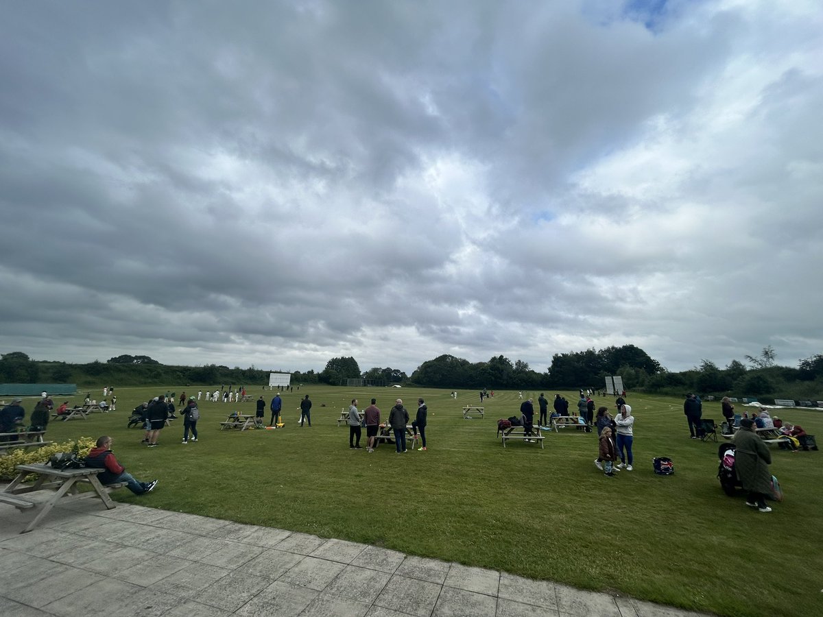 It’s a busy morning here at Sandbach CC - our U9s festival is about to get underway! Thanks to <a href="/BowdonValeCC/">Bowdon Vale CC</a> <a href="/Elworthcc/">Elworth Cricket Club</a> <a href="/Holmes_ChapelCC/">Holmes Chapel CC</a> <a href="/OultonParkCC/">Oulton Park CC</a> for getting involved, and to <a href="/graynics/">Gray-Nicolls</a> for their generous sponsorship 🏏