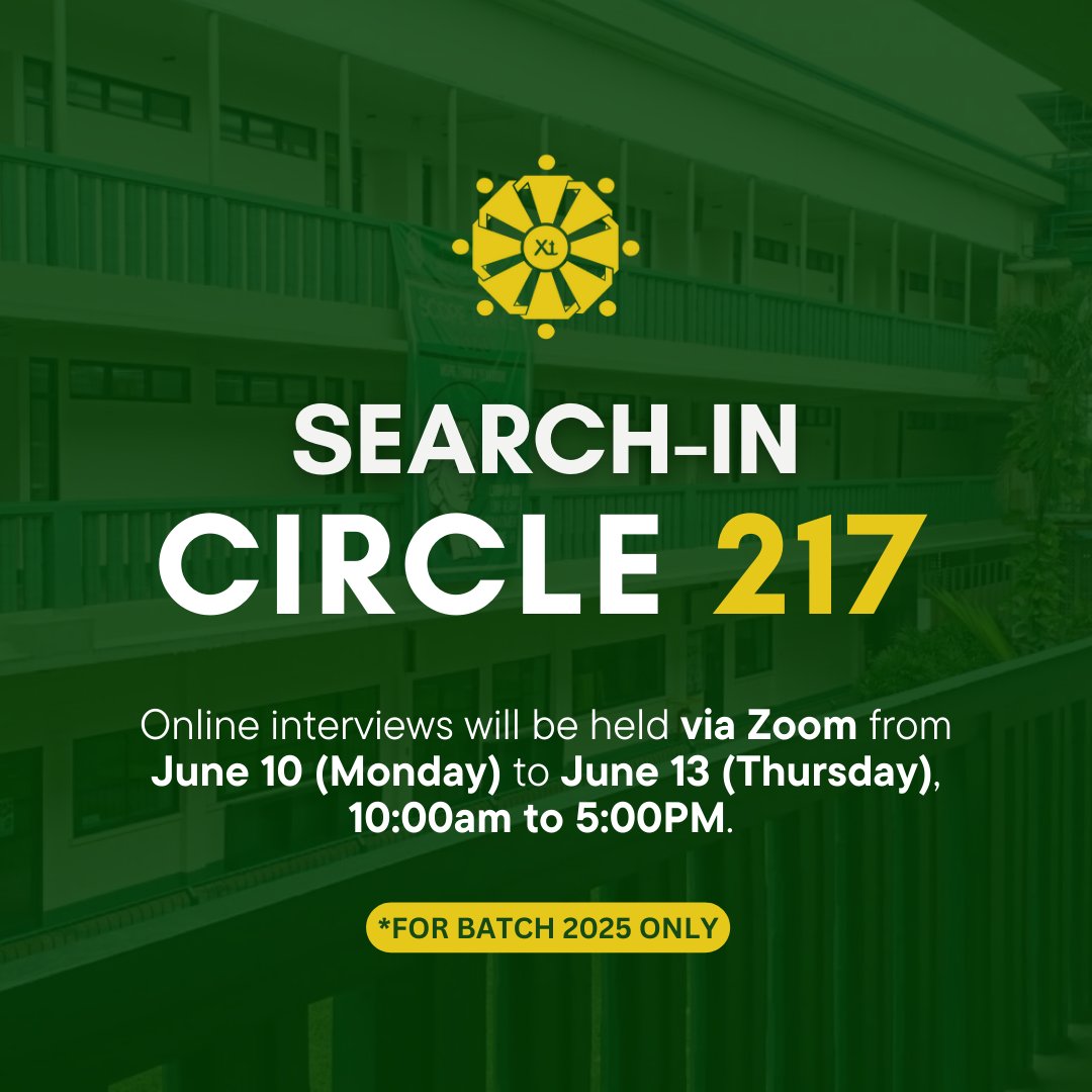 SEARCHINLSGH's tweet photo. The Search-In of La Salle Green Hills is once again opening its doors for Applications and Interviews for the next retreat. This will be the fifth and final face-to-face retreat of this school year so don't waste this opportunity!

https://t.co/zRDLvgkEvj https://t.co/eguv2mvQis