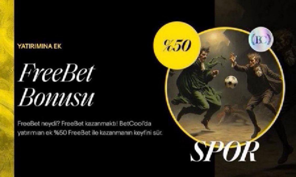Yatırımına Ek %50 Freebet Bonusu Betcool da ! <a href="/BtCoolOnline/">BtCool</a> 

Üyelik, bit.ly/betcoolresmi