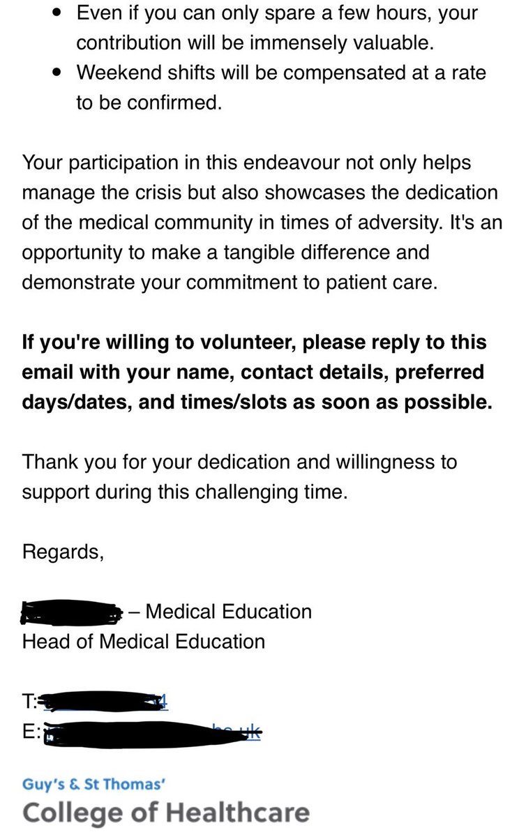 Shaun Lintern (@shaunlintern) on Twitter photo 🚨 NEW: Medical students have been drafted onto wards in the wake of the NHS cyber attack. They will work as floor walkers, hand delivering blood tests to and from the crippled pathology labs. Bosses at <a href="/GSTTnhs/">Guy's and St Thomas'</a> say disruption will last "at least 2 weeks" 1/2 🚨 NEW: Medical students have been drafted onto wards in the wake of the NHS cyber attack. They will work as floor walkers, hand delivering blood tests to and from the crippled pathology labs. Bosses at <a href="/GSTTnhs/">Guy's and St Thomas'</a> say disruption will last "at least 2 weeks" 1/2