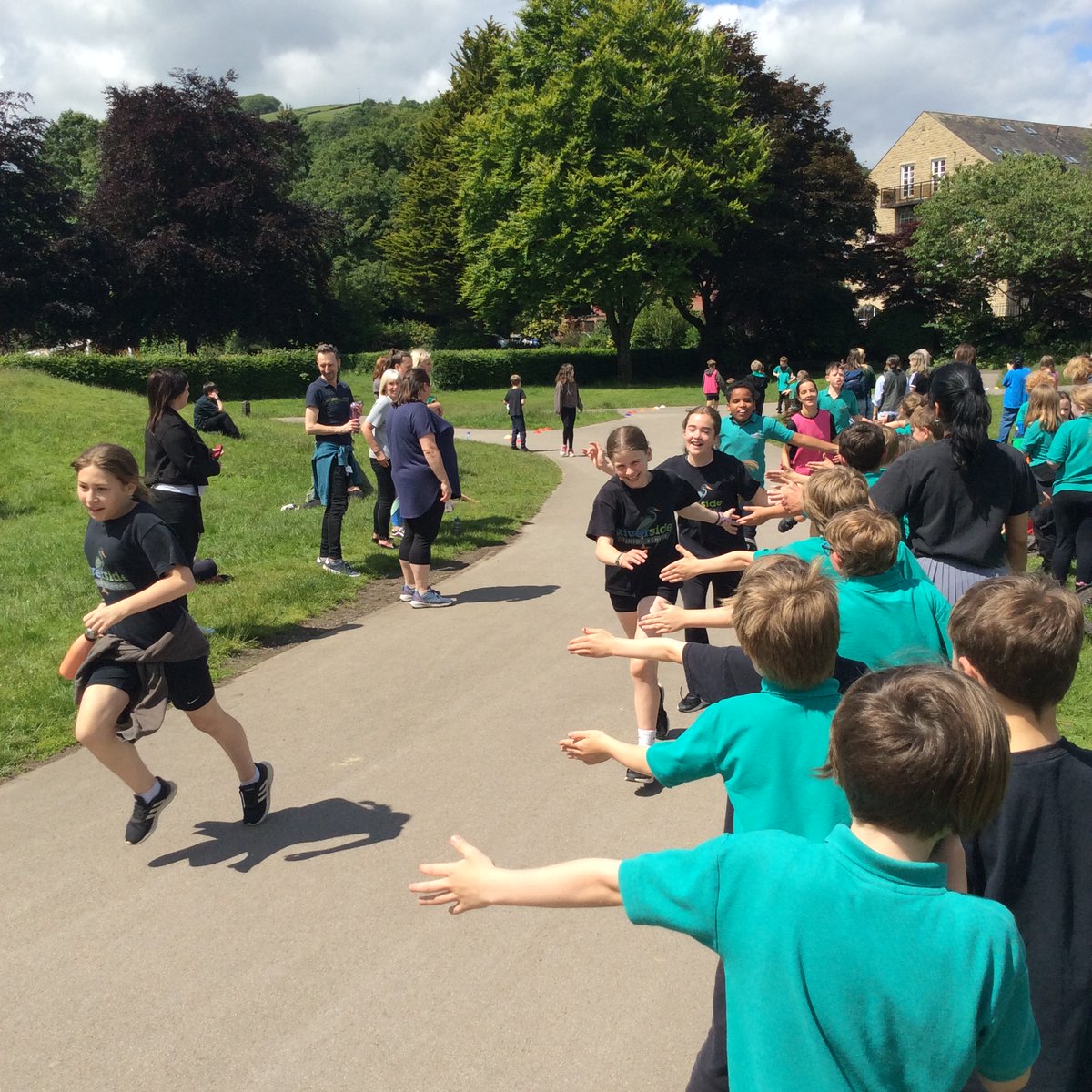 What a great afternoon completing Laps for Laptops...sunshine, smiling faces, and so much money raised!  We're truly humbled...thank you the Riverside Community!
Donations can still be pledged online (GoodHub | Laptops for Riverside) and any cash brought into the office.
