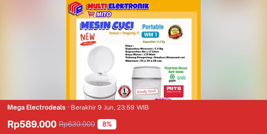 CBanggal's tweet photo. 🤩 Ada diskon 8% jadi Rp589.000, nih. Buruan cek di Tokopedia sebelum diskonnya berakhir! https://t.co/voMB5RSBbZ https://t.co/MWD6AL6VDj