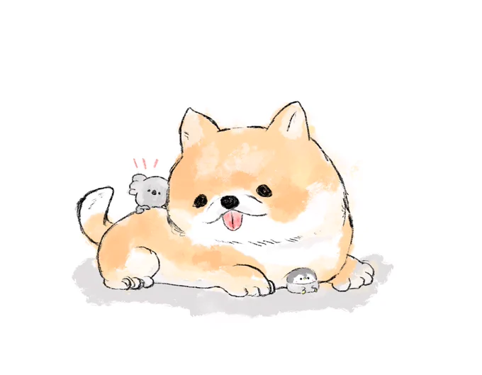 子犬で癒されるペンギンとコアラ 