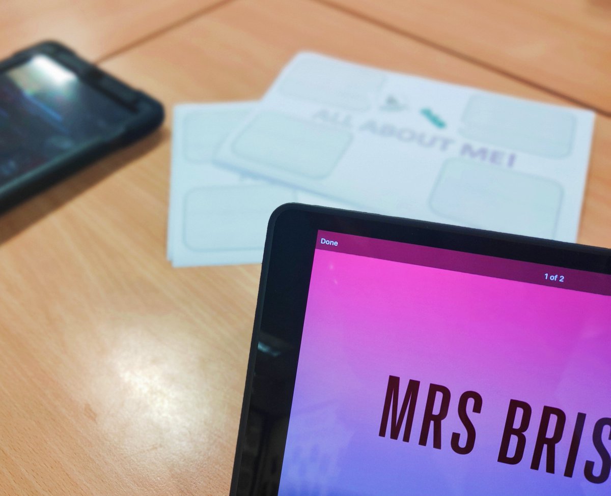 Great to be reunited with 
<a href="/OnSideYZ/">OnSide</a> staff yesterday leading a session for 24/25 Flourish pupils. 'Describe' skills this week, planning, writing and storyboarding, to make their very own 'All About Me' mini movie. <a href="/BSPartnerships/">Bolton School Partnerships and Outreach</a> <a href="/AppleEDU/">Apple Education</a>