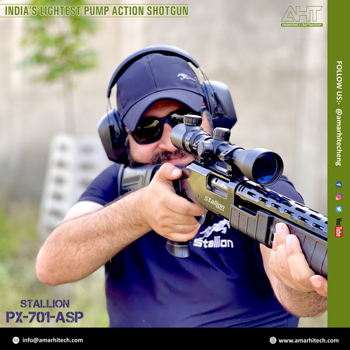 stallionguns's tweet image. "Stallion Pump Action: Unleash Precision, Power, and Reliability."

#aht #stallion #pumpaction #firing #shotgun #gun #firearms #stalliongunners #12bore #makeinindia #bestallion #beindian