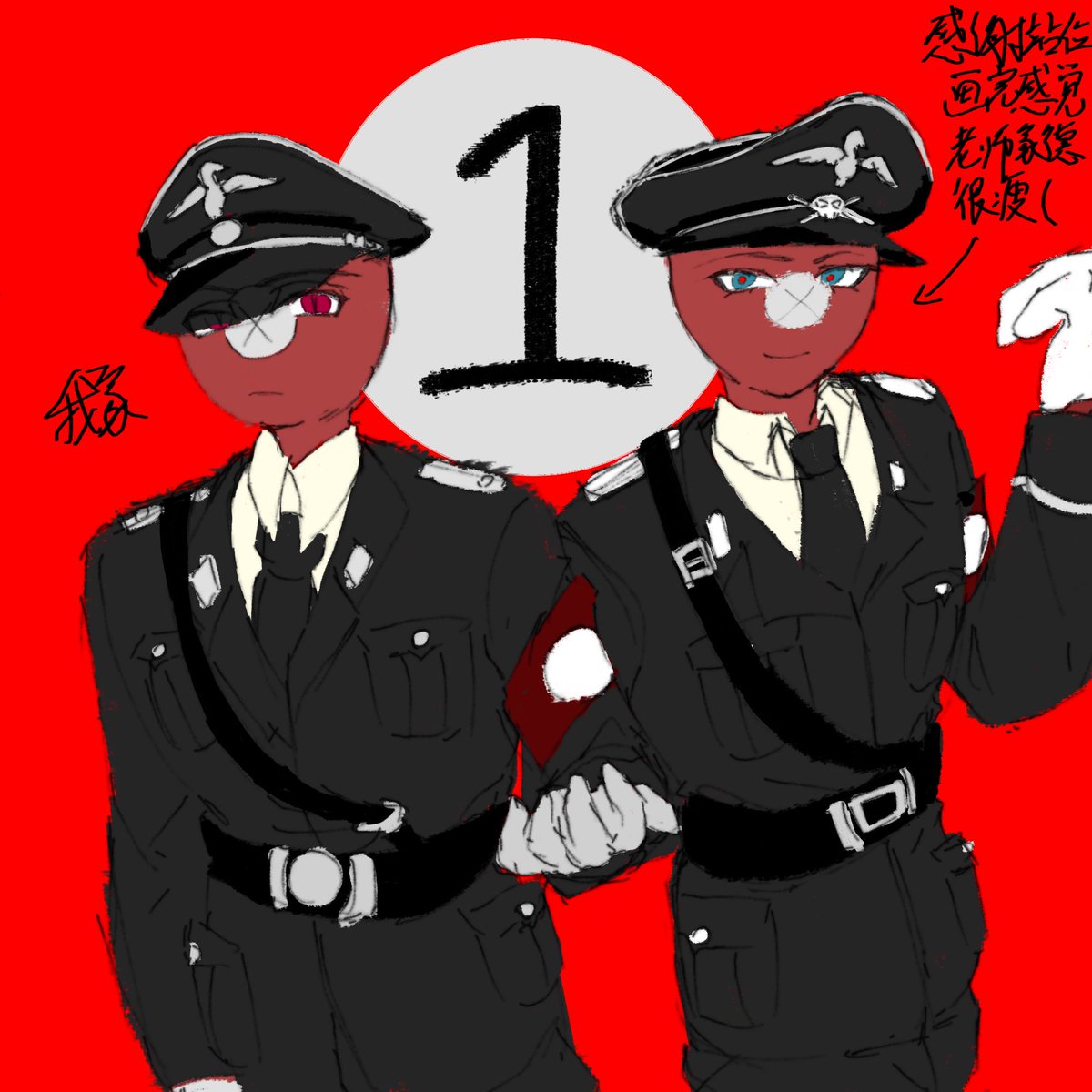 yzwdkf's tweet photo. 色差好大
德1志,德公站起来
最后一张是德苏涩图注意避雷但是我懒得画完了
#CountryHumans
#countryhumansnazi
#CountryhumansThirdReich
#Nazsov
#TRUSSR https://t.co/2Ixsm2uLEx