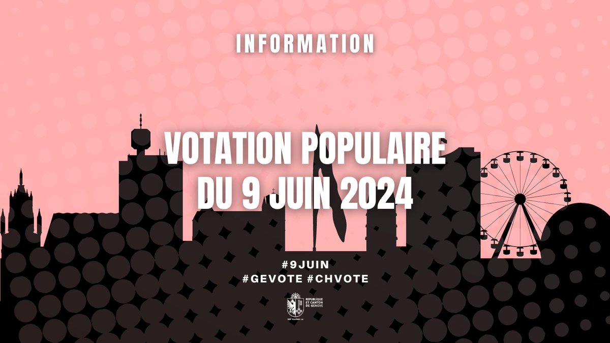 Jour J de la votation populaire du #9Juin 2024:
Taux participation à J-1: 118’887 votes enregistrés, 42,4%

Les locaux de votes ferment à 12h, plus que quelques heures pour aller voter! 
 
#GEVote #CHVote #Vot24