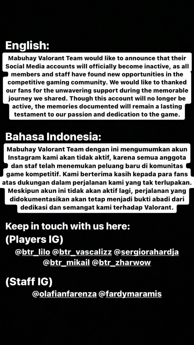 Mabuhay Valorant Team Indonesia tweet media