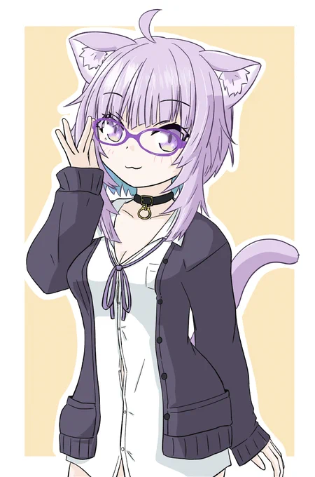 メガネおかゆん!#絵かゆ 