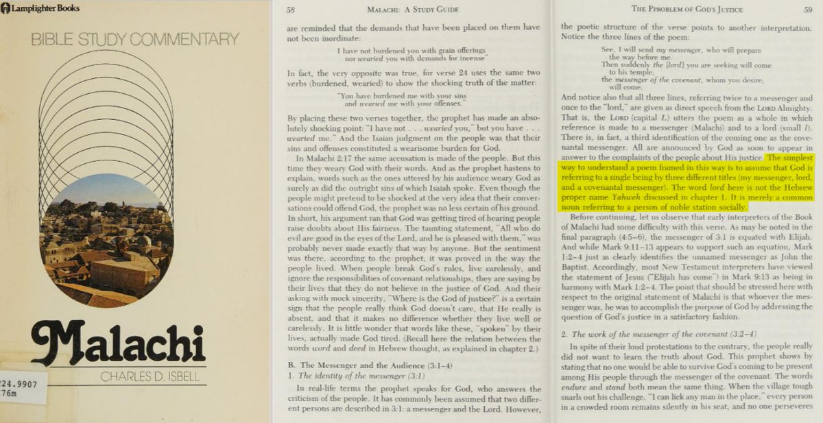 Refutologist's tweet photo. Malachi 3:1 epexegetically mentions a single figure with three different titles using Hebrew parallelism. https://t.co/Srt1tLsMf7
