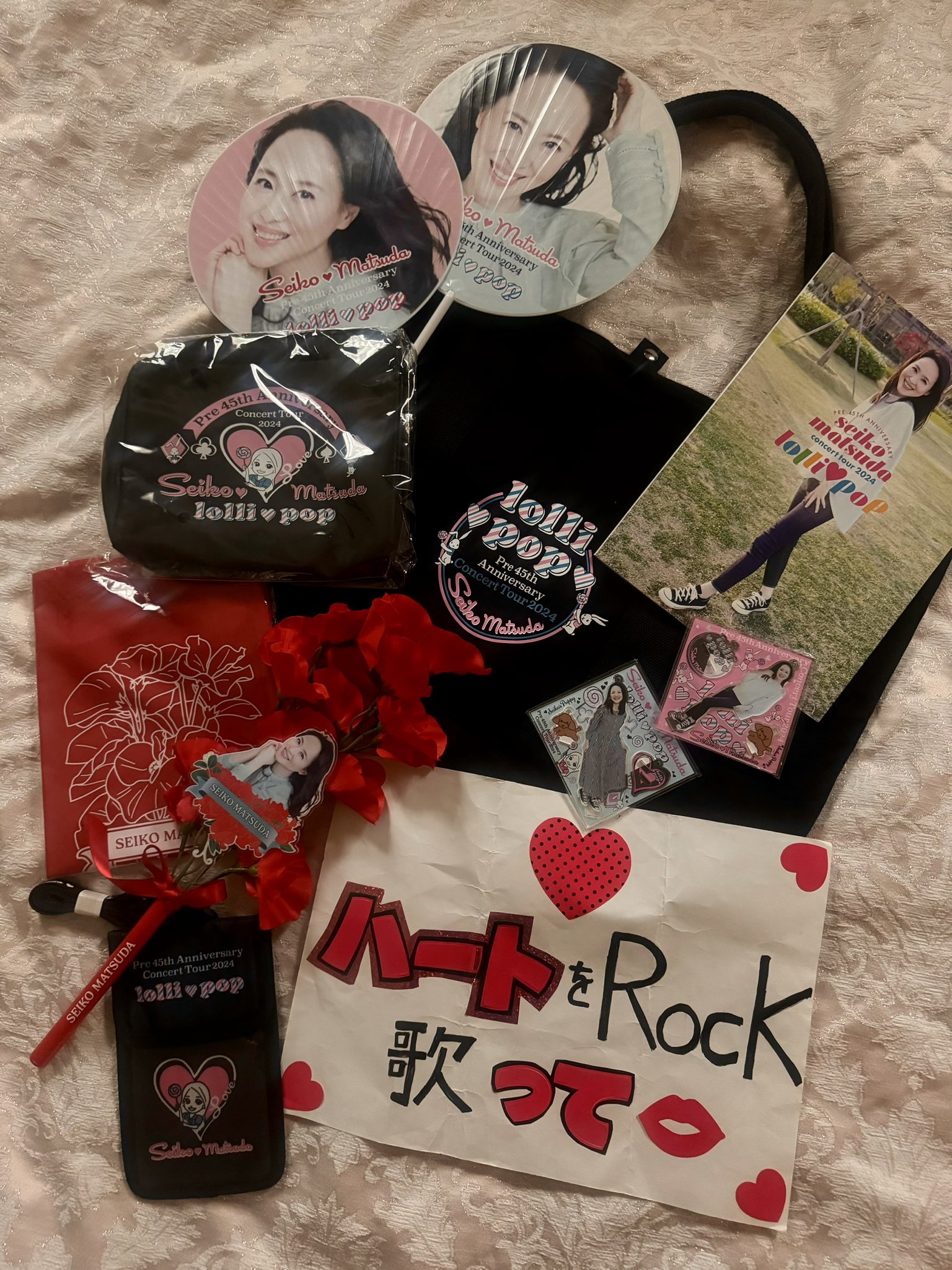【返品交換不可】 値引可】松田聖子☆Seikoちゃん♡非売品ハート柄トレーナーXL アイドルグッズ