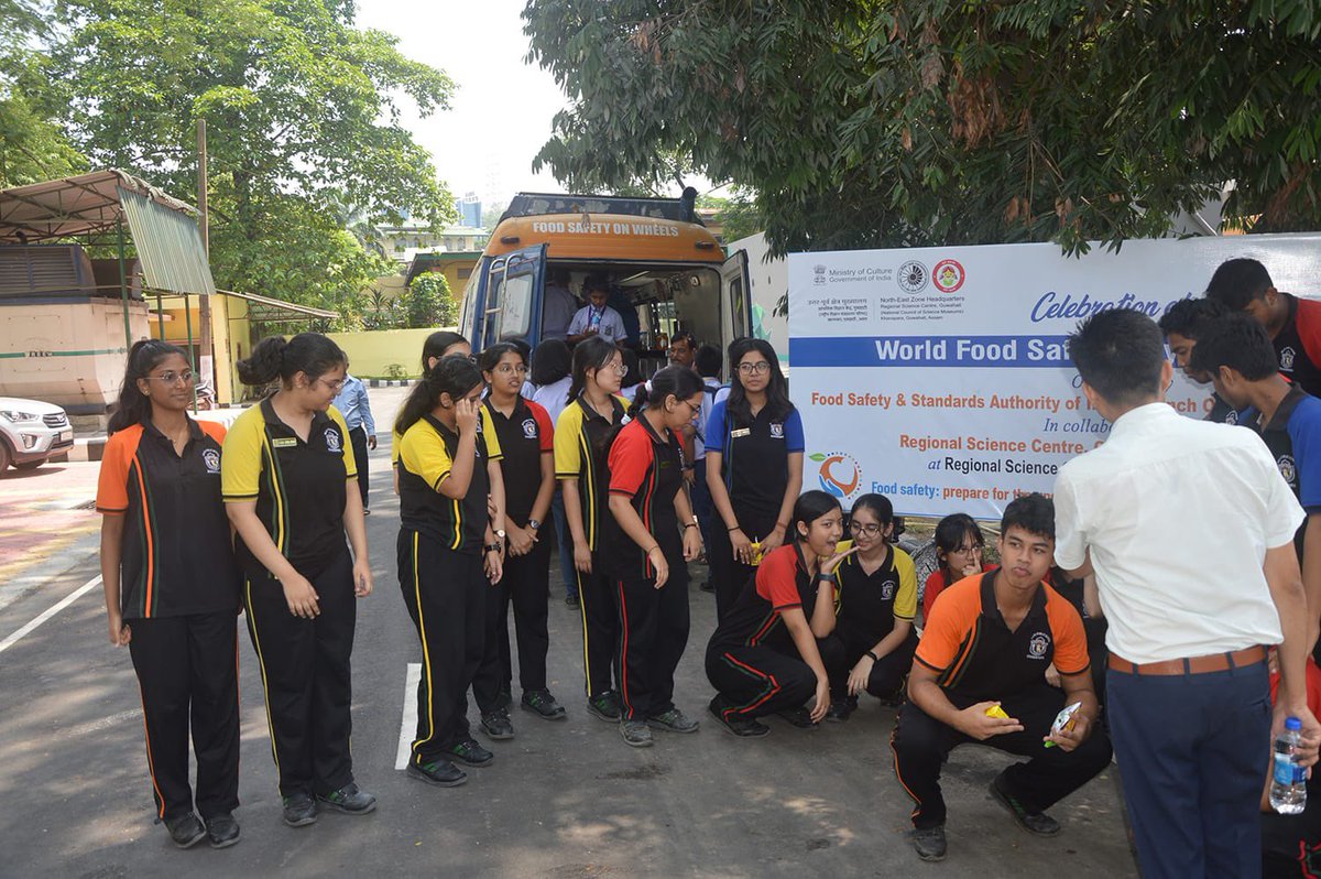 ncsmgoi's tweet photo. On the occasion of World Food Safety Day, @RSCGuwahati, a unit of @ncsmgoi, @MinOfCultureGoI, organised programmes like #PopularLecture, #Quiz and #FoodSafetyonWheels, in collaboration with @fssaiindia, on June 7, 2024.
#WorldFoodSafetyDay #Foodsafety #SafetyMeasures https://t.co/ElaUyoWjty