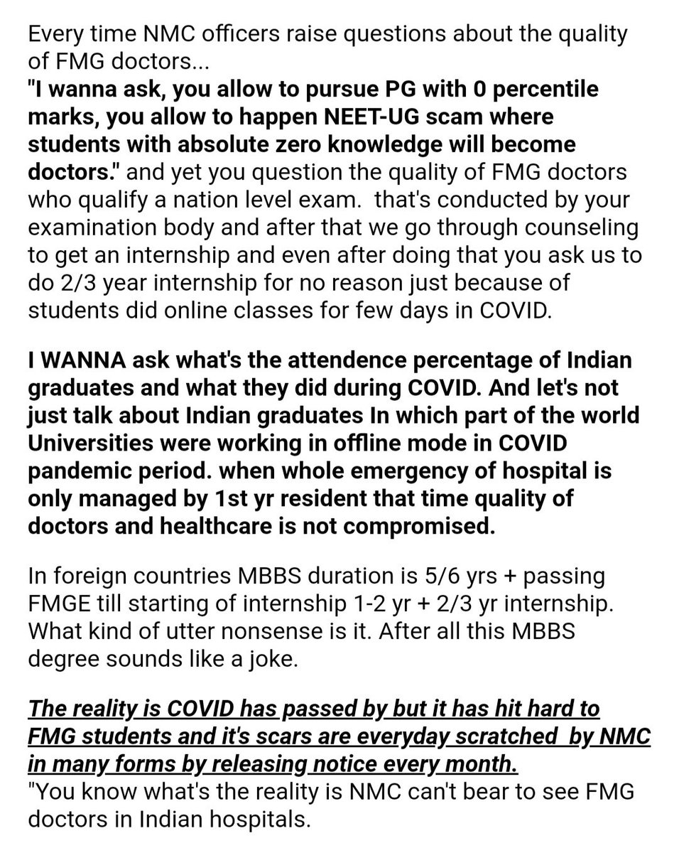 ImLMittal's tweet photo. Every Indian citizen needs to read it.

@DrDhruvchauhan @UDAIndia @official_aimsa @aimsa_fmsw @official_afa_ @drlakshyamittal @DrRohanKrishna3 @Indian__doctor @Sarkaridoctor12 
@drpraveenpsy @indi
#fmg #fmge #neet #medx #medtwitter https://t.co/9gNA7AHLep