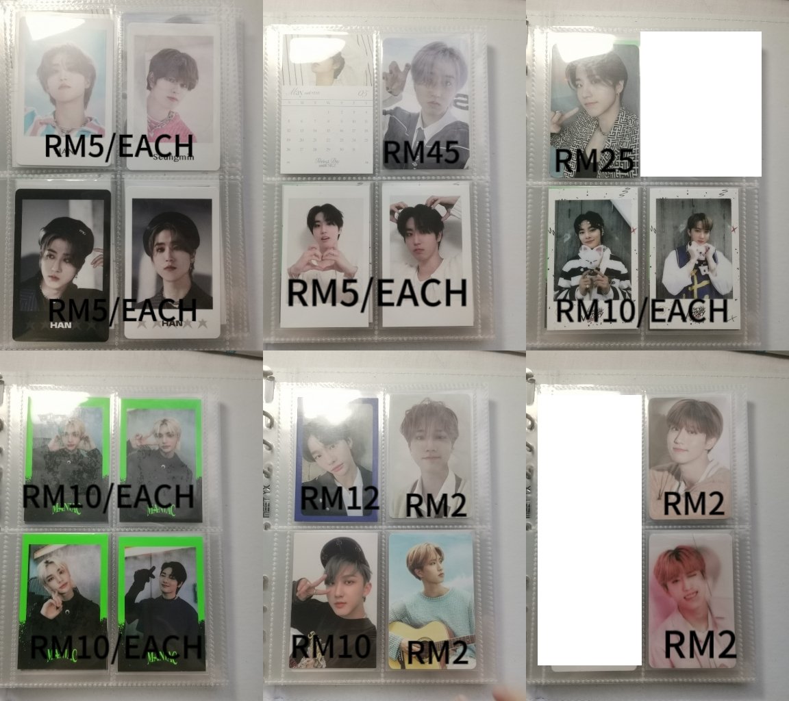 yunch_914's tweet photo. 「WTS」
「help rt tq」
-EXC POSTAGE
-PIC 3 &amp; 4 NOT ON HAND (EXC ALL FEE)
-SOME PCS NEED TO TIE
-CAN DEPO 
-NO BACK OUT
-DM ME IF U INTEREST !!
#pasarskz #pasarstraykids #pasarskzmy https://t.co/0FDLR2yLpZ