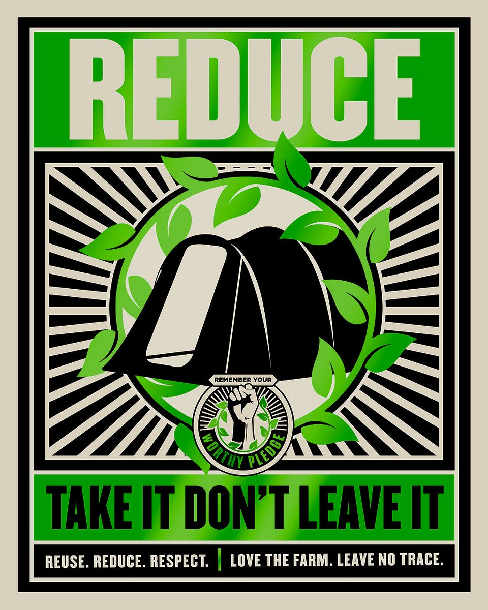If you are coming to #Glastonbury2024, please remember to only bring sturdy camping equipment that you can take home again and reuse. 

In 2023, 98% of all tents were taken home. Let’s see if we can beat that this year! 

Love the farm, leave no trace. 

Thank you. 💚