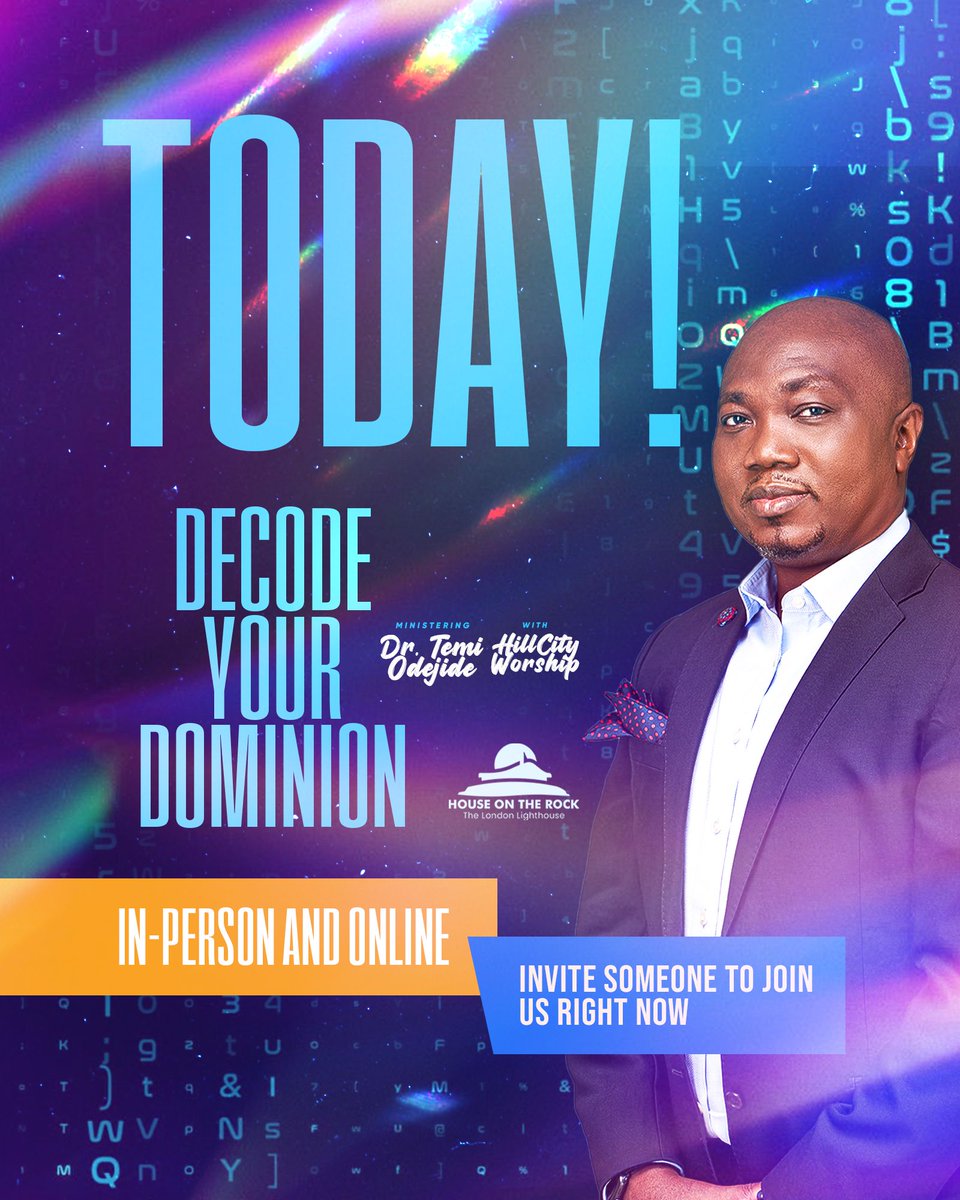 hotrlondon's tweet photo. Looking forward to seeing everyone at church today! God Bless and enlighten you as you watch today’s service, Amen🙏🏾
#HOTRInvitesYou
#SundayService
#Redemption2024
#Redemption
#HOTRLondon
#discoverGod
#discoveryou
#discoveryourplace
#bible https://t.co/kx5kjjYVTn