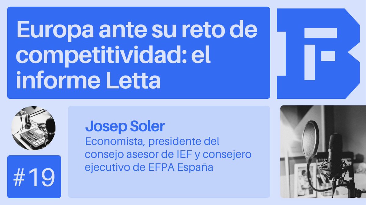 ¿Hacia dónde va Europa?

Hablamos con <a href="/josepsoler_ief/">Josep Soler</a> <a href="/efpa_es/">EFPA España</a> sobre el #informeletta y sus implicaciones para el futuro del Mercado Único #Europeo 

¿Conseguirá fortalecer la economía y la competitividad de #Europa?

¡Dale al play! 👉 bit.ly/3yJya5c