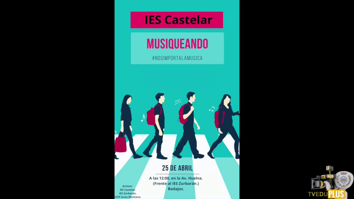 Proyecto REDES: #Musiqueando  Como objetivo final, hemos participado en la convocatoria a nivel nacional llamada "Musiqueando", que se basa en sacar a la calle, la música que se hace en los centros escolares.
📺 youtu.be/AWygxyVsKko 📺
#nosimportalamusica  #TVEDUPLUS <a href="/enmarcha/">emtic</a>