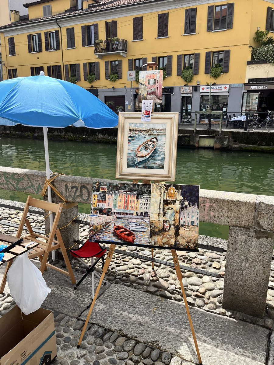 MAIRAGHI's tweet photo. Oggi al lavoro sul naviglio grande a Milano…. https://t.co/Va2cMpt4dp