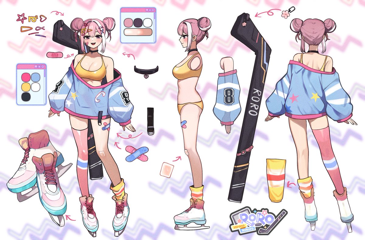 HiranoKokoroCh's tweet photo. Hello I'm Roro, a Hockey VTuber! Here's my reference SheetππΈ
βββββββ ββ
β β
β βββββββ
π§πππ¦
βGeneral: #HiranoKokoro
βLive: #itsROROtime
βClips: #RoroReplays
βArt: #Roroillust
βNSFW: #RatedRoro
βββββββ ββ
β β
β βββββββ https://t.co/GcGOV5IM0s