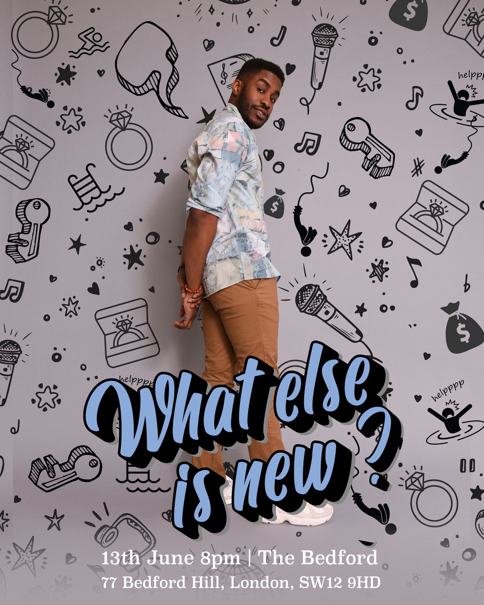 Make sure you check out the host of <a href="/BETCamberwell/">Blue Elephant Theatre</a> Elefunny's WIP - 'What Else is New?  @WAFfringe 13th June #WAF #standupcomedy #London #Nightout

Tickets 🎟 : tickets.seatlive.com/event/921:759/…