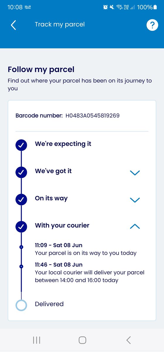 CharmaineHeaton's tweet photo. I sat in all day yesterday waiting for a parcel that never showed evri sort it out and you can't actually speak to anyone at customer service either, where is my parcel?? It's a big parcel aswell https://t.co/qeSJ79sTAZ