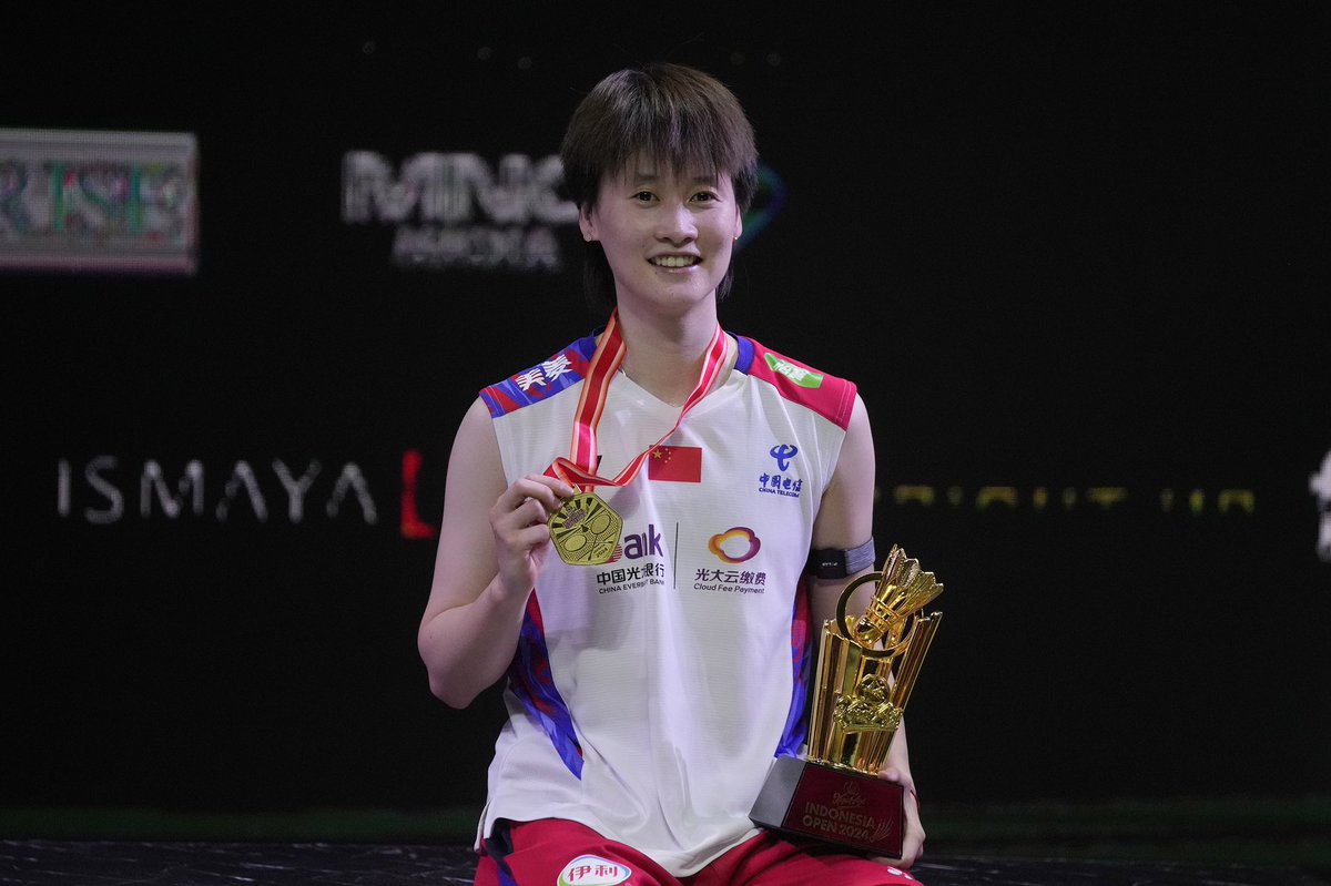 CGTNSportsScene's tweet photo. 📸️Women's Singles Podium

🥇Chen Yufei 🇨🇳
🥈An Seyoung🇰🇷

#IndonesiaOpen2024 #badminton https://t.co/SR8LGKE8i6