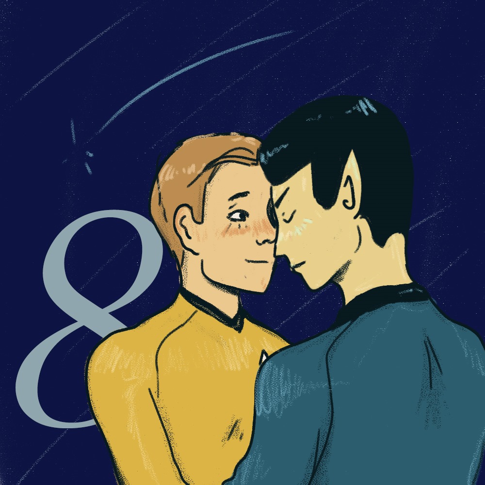 lightspiritss's tweet photo. Day 8 of drawing queer (coded) caracters for pride months!
(who's next? 👀)
#startreck #spok #kirk https://t.co/puJb9oPRMd