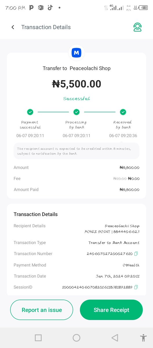 ikejude74's tweet photo. @OPay_NG @thisisjoshua_o @yabaleftonline @gtbank @gtbank_help @OPay_NG  my transaction was successful but the beneficiary bank did not receive the money and the money has not been reversed since 06/07/24
By 09:20:11 am @OPay_NG https://t.co/Tvx11vfvaZ