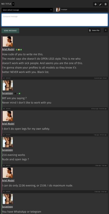 It IS literally a sexual harassment. Calling a model to &ldquo;shoot&rdquo; open legs at the evening ))) https://t<a href="/tag/ai"class="tags"><span>#ai</span></a><a href="/tag/chatgpt"class="tags"><span>#chatgpt</span></a>