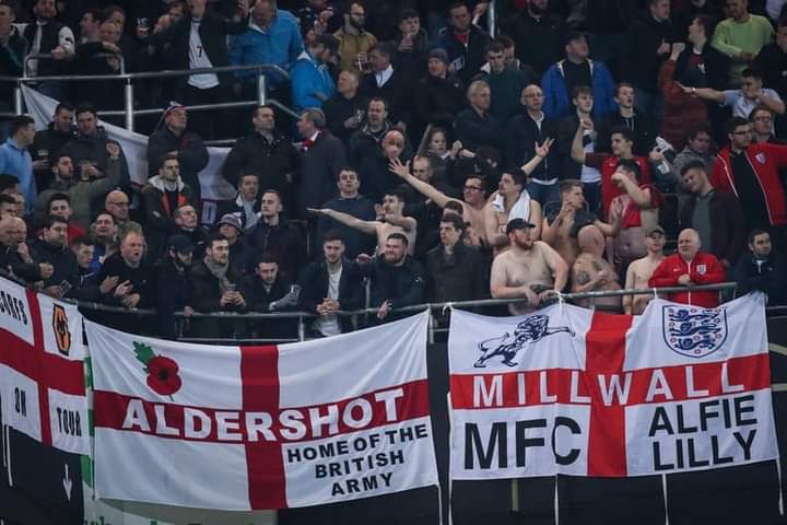 OiOiMillwall's tweet photo. England in Dortmund https://t.co/kTu3lPL0HA