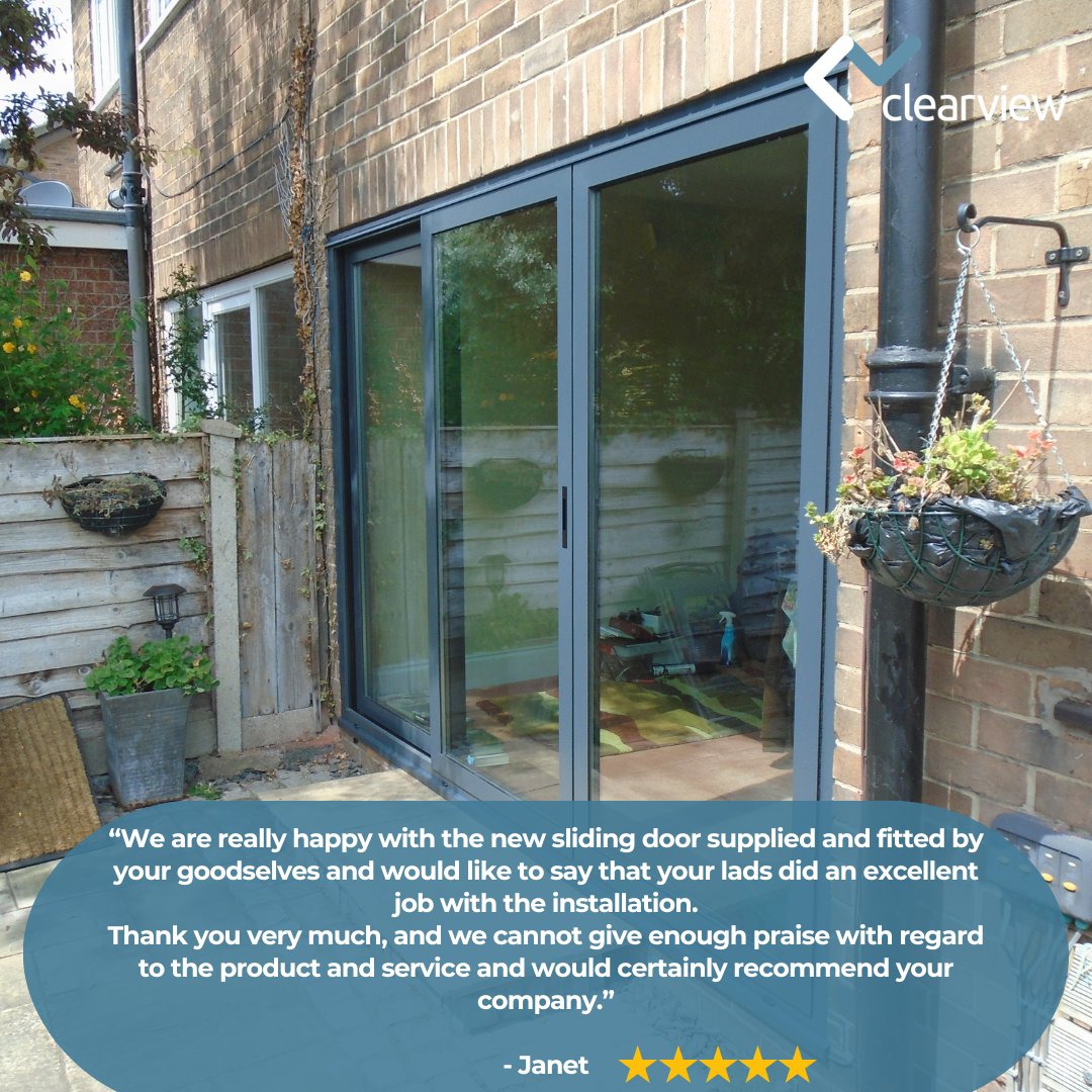 Clearviewdoors's tweet image. Thank you for your wonderful review we received on Google Reviews, we had to spread the word!

A big thank you to Janet H, we are thrilled to hear that you had a great experience with us and that you love your sliding doors.

#clearview #clearviewDoors #CustomerSatisfaction