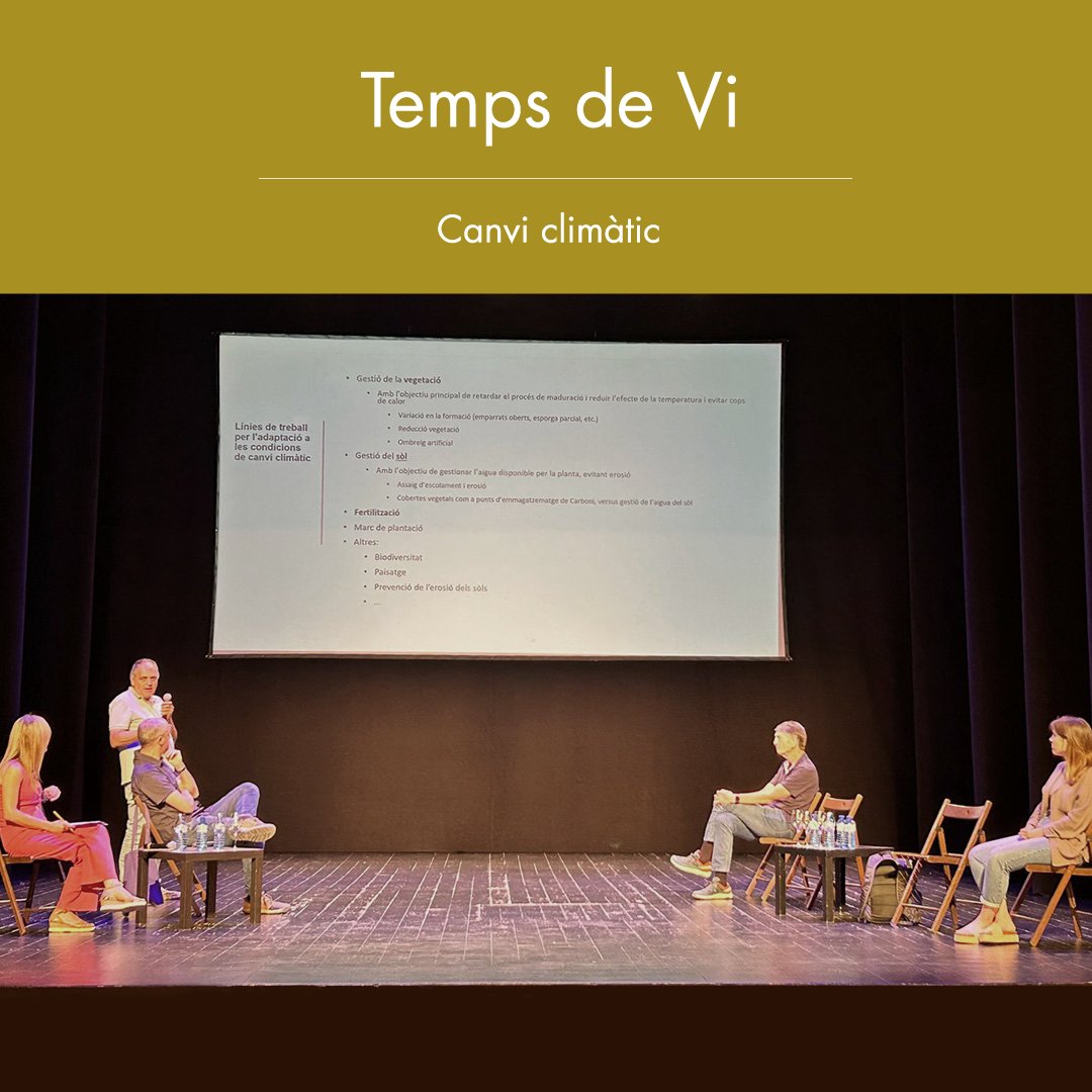 DOCatalunya's tweet image. Divendres vam estar presents en les jornades del Canvi Climàtic de @TempsdeVi, on es va parlar del nostre distintiu Barcelona Sustainable Catalunya.

Hi vau estar? Què us va semblar?

#DOCatalunya #TempsDeVi #VilanovailaGeltrú #ElViÉsCultura #ViCatalà #vins #vino #vi