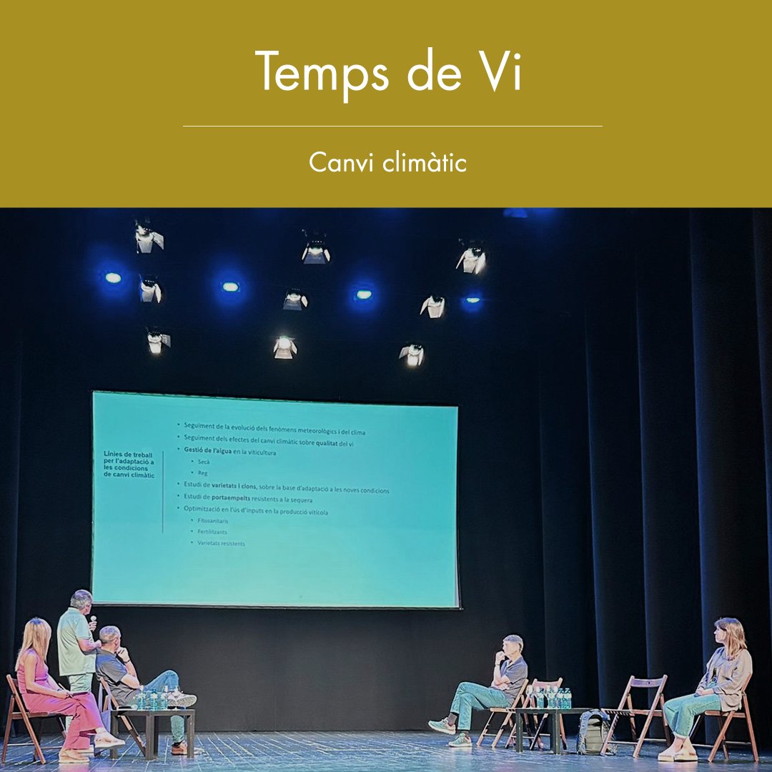 DOCatalunya's tweet image. Divendres vam estar presents en les jornades del Canvi Climàtic de @TempsdeVi, on es va parlar del nostre distintiu Barcelona Sustainable Catalunya.

Hi vau estar? Què us va semblar?

#DOCatalunya #TempsDeVi #VilanovailaGeltrú #ElViÉsCultura #ViCatalà #vins #vino #vi