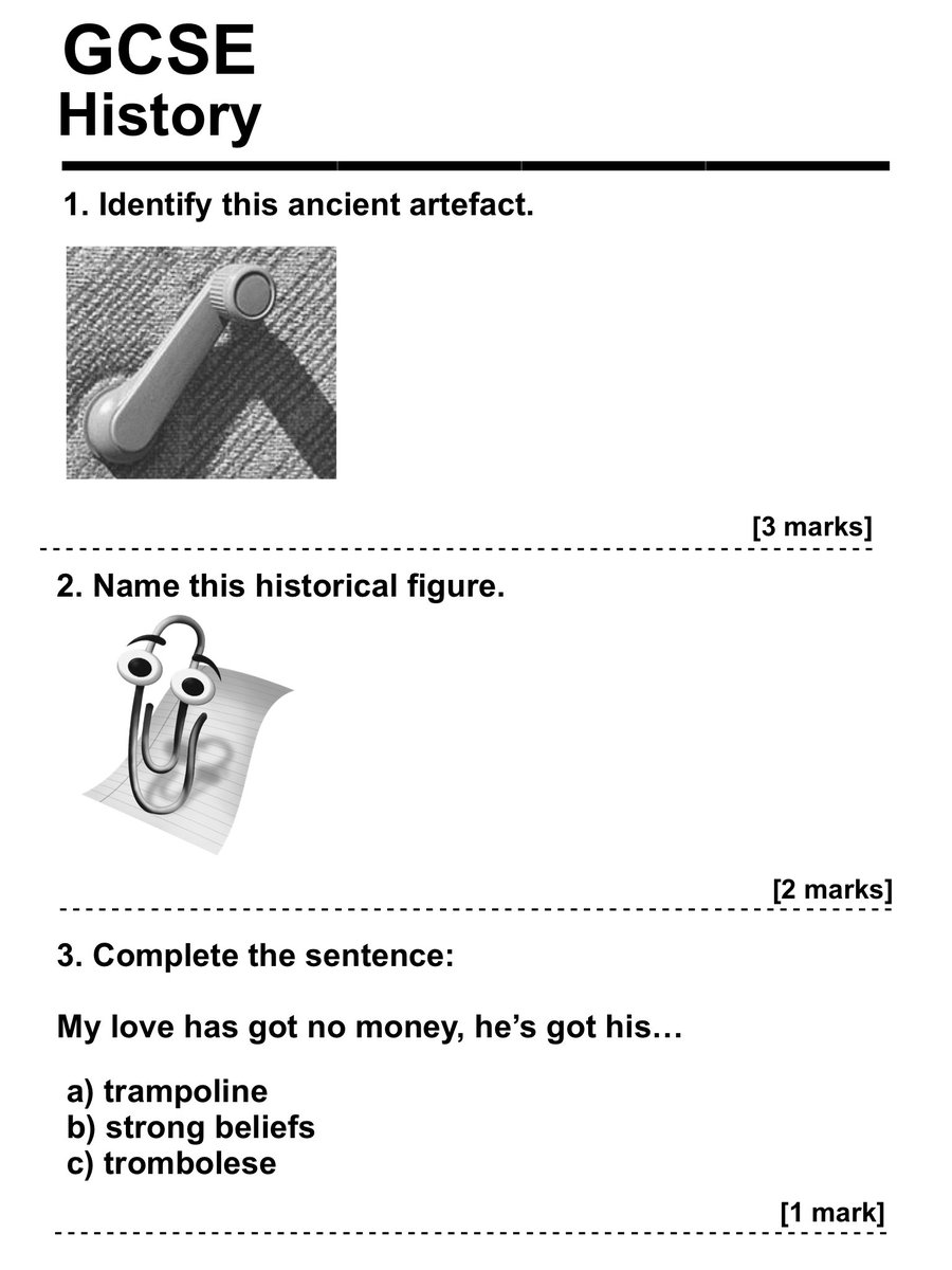ThePoke's tweet image. It’s GCSE time again, so we’ve put together a History paper for you to have a bash at.

Will you be top of the class or barely scrape a pass?