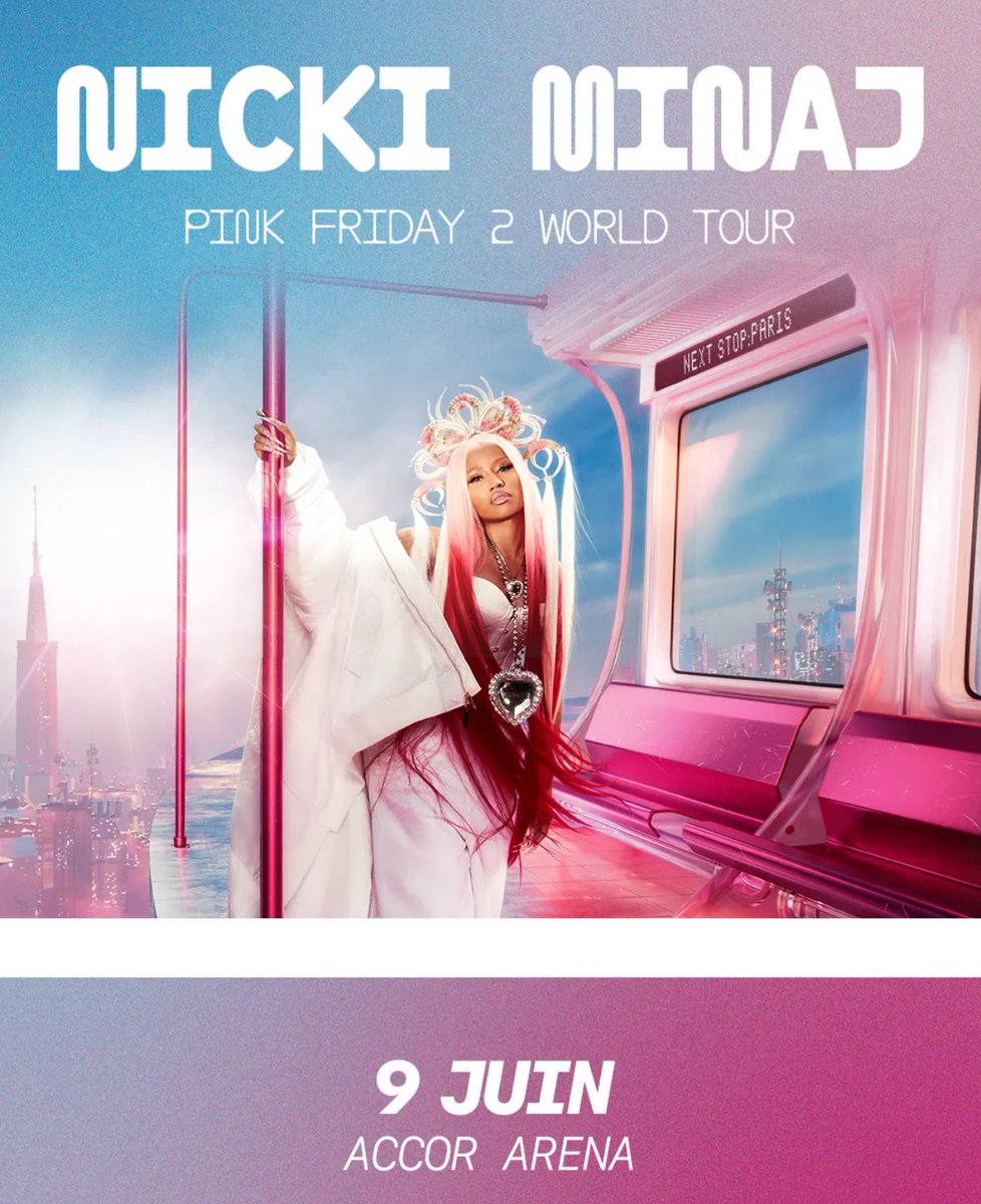 NickiFrance_'s tweet image. 🇫🇷 JOUR-J ! 

Nicki Minaj est de retour en France ce soir pour un deuxième concert à l'Accor Arena ! 

#GagCityParis