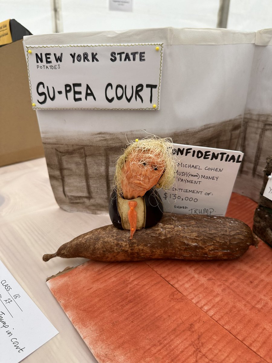 Artist Clare O Hagan (@clare_o_hagan) on Twitter photo #trump #trial #Vegetable #Sculpture at <a href="/lblcountryshow/">Lambeth Country Show</a> <a href="/krassenstein/">Brian Krassenstein</a> <a href="/brianstelter/">Brian Stelter</a> #London <a href="/StormyDaniels/">Stormy Daniels</a> #Supreamcourt #trump #trial #Vegetable #Sculpture at <a href="/lblcountryshow/">Lambeth Country Show</a> <a href="/krassenstein/">Brian Krassenstein</a> <a href="/brianstelter/">Brian Stelter</a> #London <a href="/StormyDaniels/">Stormy Daniels</a> #Supreamcourt
