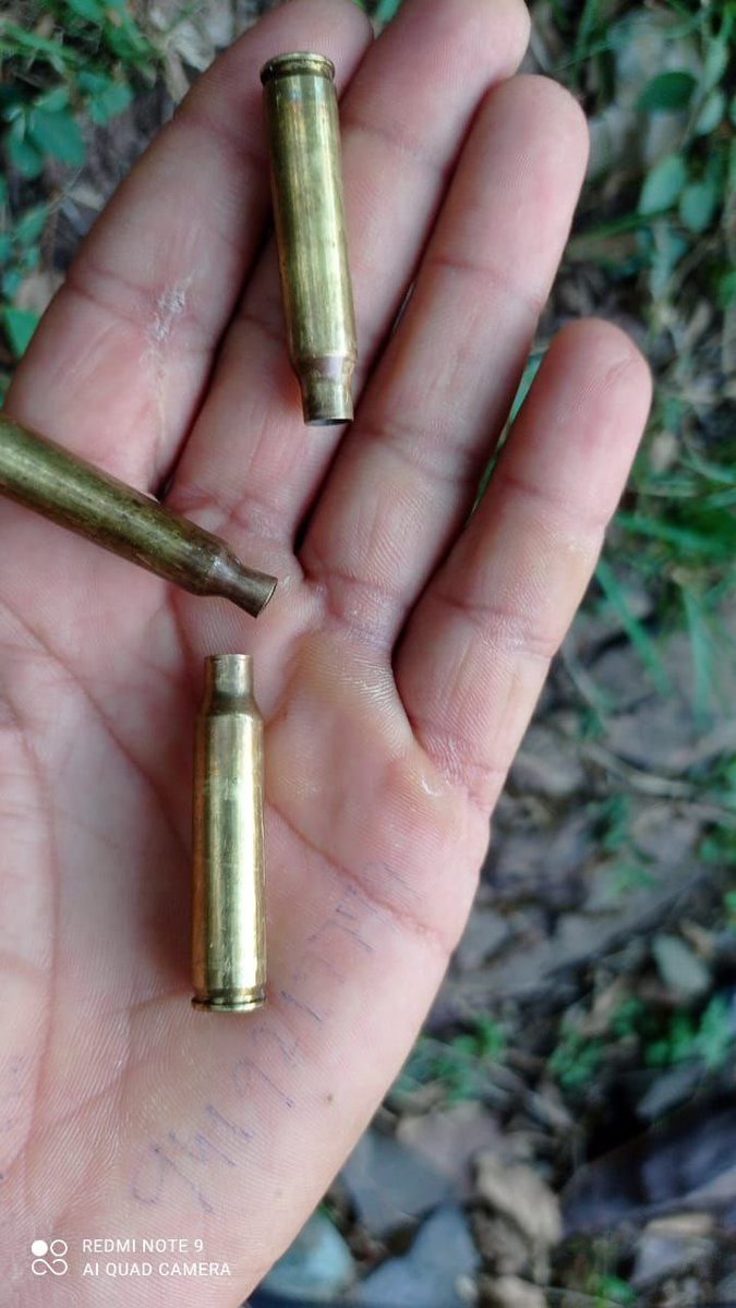 ABhishokarma's tweet photo. Eyewitness says bus was fired upon by terrorists.

There were 12 pilgrims on the bus: 9 from UP and 3 from Delhi. Empty cartridges were found at the site. https://t.co/VAGb4RDrqc