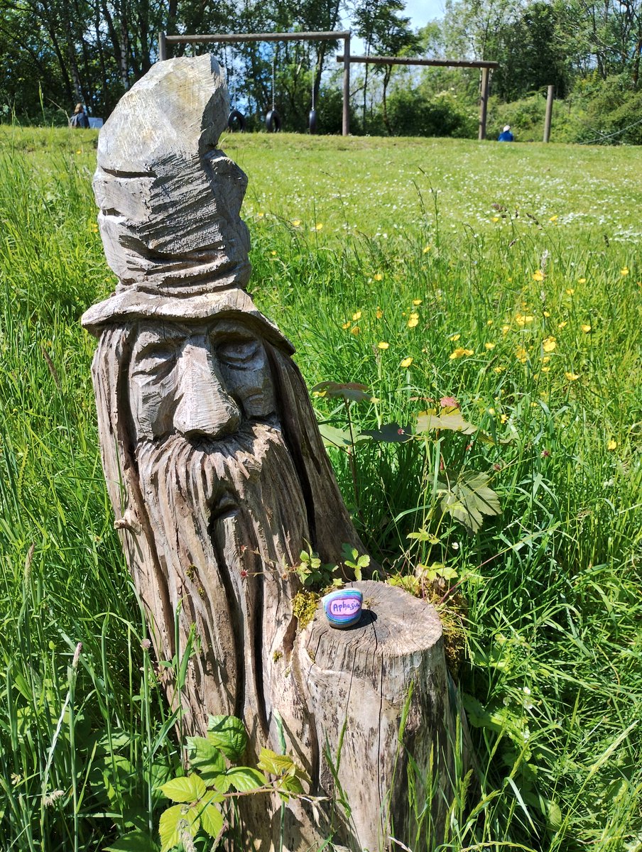 We left an #AphasiaAwarenessMonth stone at <a href="/CrichTramway/">CrichTramwayVillage</a> yesterday. Hope someone found it! <a href="/RockingAphasia/">Rocking Aphasia</a> #RockingAphasia