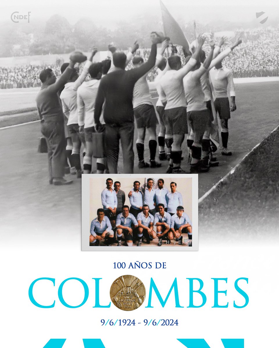 Un 🗓 09/06/1924 <a href="/Uruguay/">Selección Uruguaya</a> 🇺🇾 derrotaba 3 a 0 a Suiza🇨🇭 en Colombes 🇫🇷 y logró su 1° título mundial.

⚽️ Los 3 goles fueron convertidos por jugadores que serían leyendas de Nacional (Pedro Petrone, José Pedro Cea y Ángel Romano).

Al finalizar el partido, cuarenta mil almas